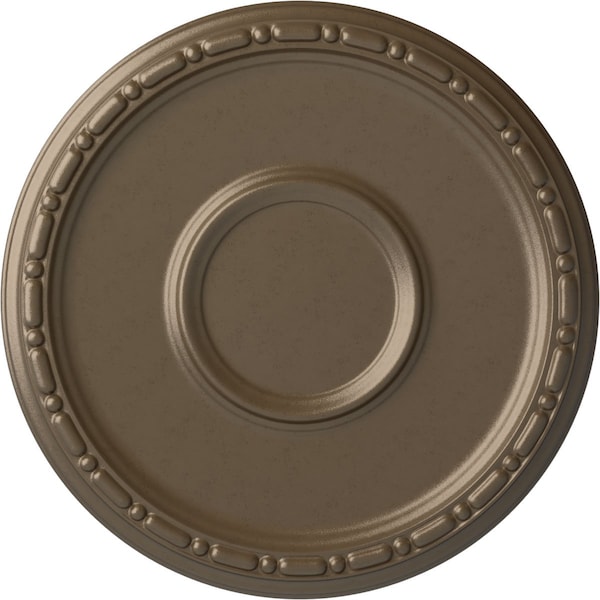Ekena Millwork Medea Ceiling Medallion (Fits Canopies up to 5 1/2"), Hand-Painted Warm Silver, 16 1/2"OD x 1 1/2"P CM16MDWSS - main